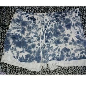 Blue and white shorts